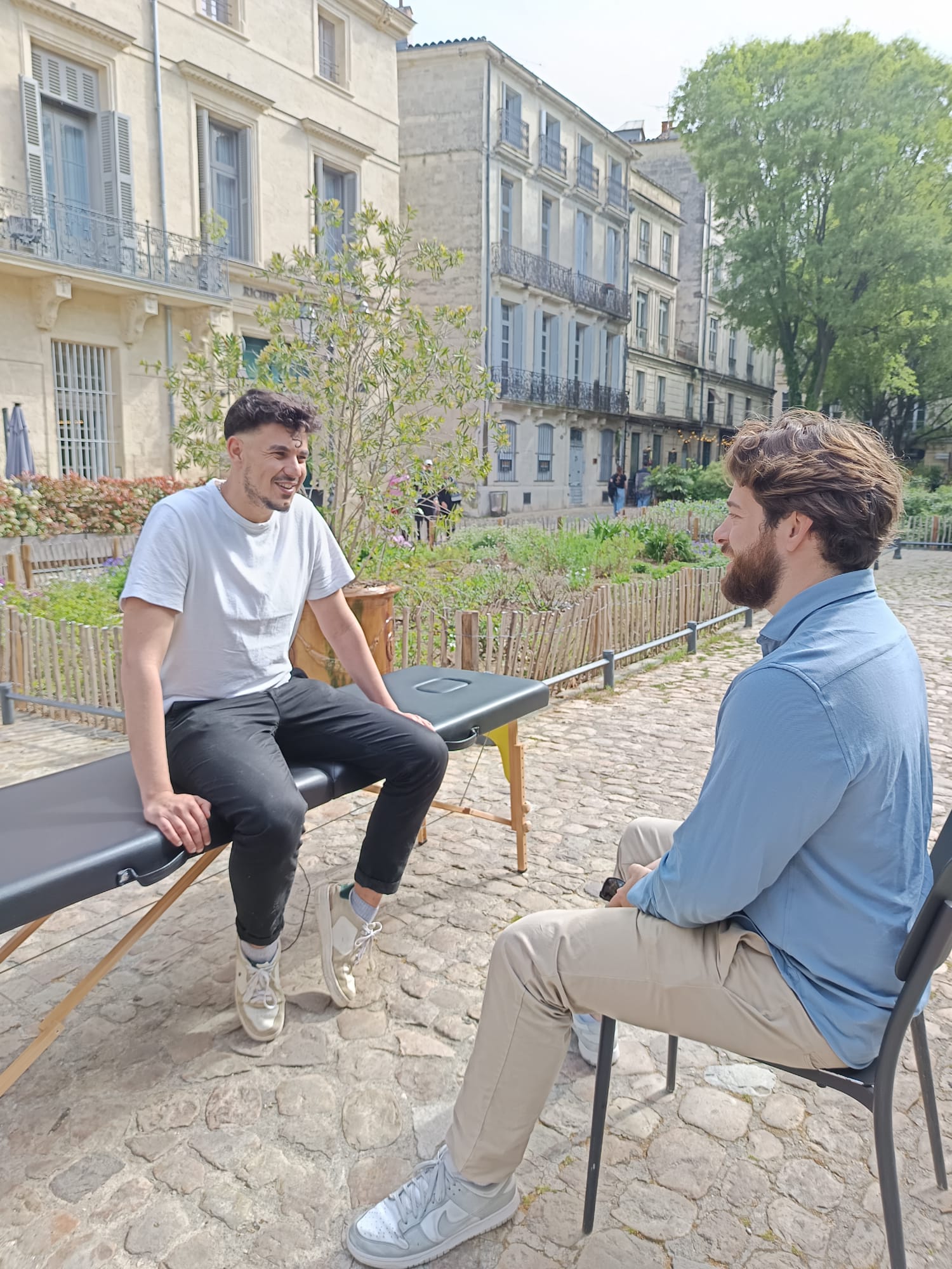 Ostéopathe en séance